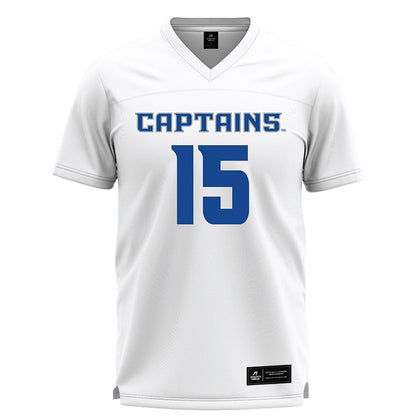 CNU - NCAA Women's Lacrosse : Maura Farrell - White Lacrosse Jersey -0