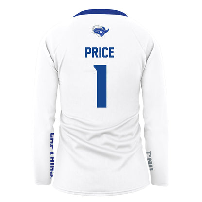 CNU - NCAA Women's Volleyball : Kensie Price - White Volleyball Jersey-1