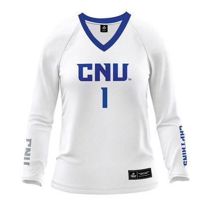 CNU - NCAA Women's Volleyball : Kensie Price - White Volleyball Jersey-0