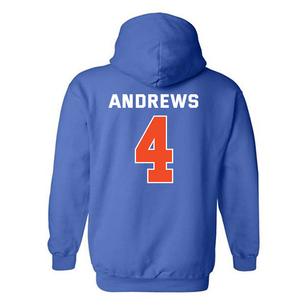 Boise State - NCAA Men's Basketball : Dylan Andrews - Classic Shersey Hooded Sweatshirt-1
