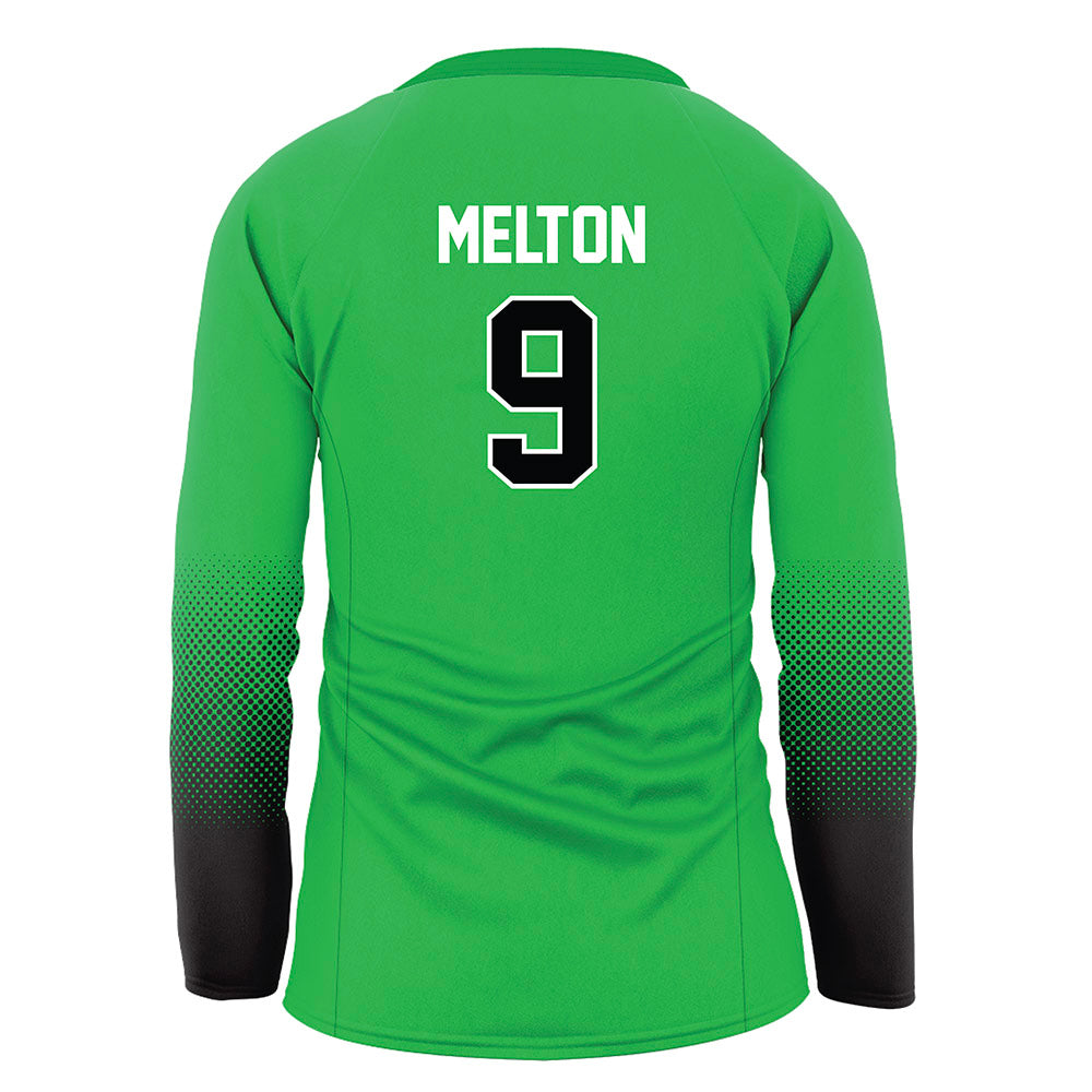 Marshall - NCAA Women's Volleyball : Teagan Melton - Green Volleyball Jersey