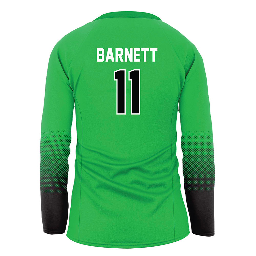 Marshall - NCAA Women's Volleyball : Emma Barnett - Green Volleyball Jersey-1