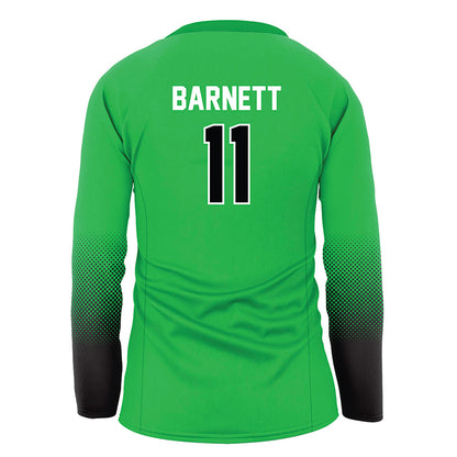 Marshall - NCAA Women's Volleyball : Emma Barnett - Green Volleyball Jersey-1