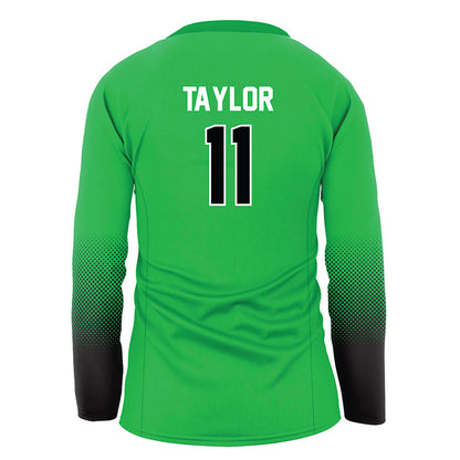 Marshall - NCAA Women's Volleyball : Megan Taylor - Green Volleyball Jersey