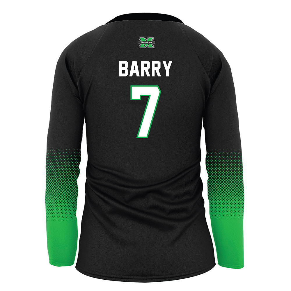 Marshall - NCAA Women's Volleyball : Elli Barry - Black Volleyball Jersey