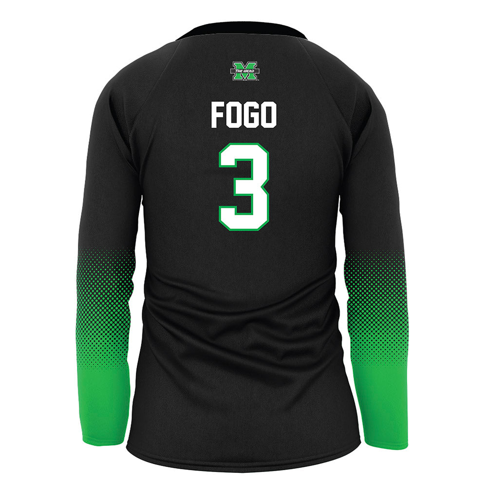 Marshall - NCAA Women's Volleyball : Olivia Fogo - Black Volleyball Jersey