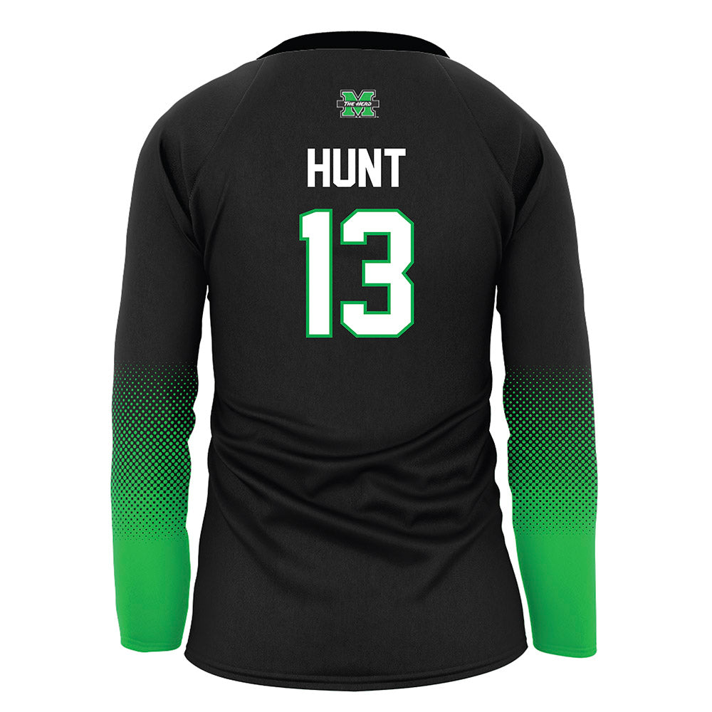 Marshall - NCAA Women's Volleyball : Maya Hunt - Black Volleyball Jersey