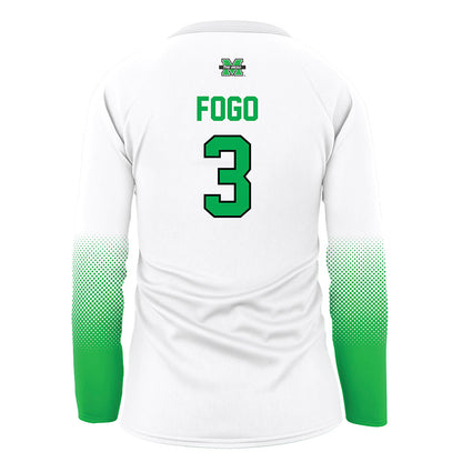 Marshall - NCAA Women's Volleyball : Olivia Fogo - White Volleyball Jersey