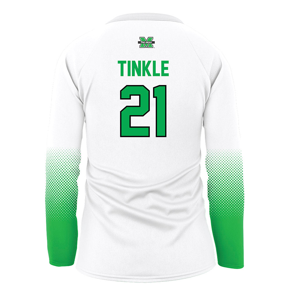 Marshall - NCAA Women's Volleyball : Regan Tinkle - White Volleyball Jersey