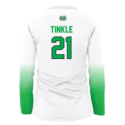 Marshall - NCAA Women's Volleyball : Regan Tinkle - White Volleyball Jersey