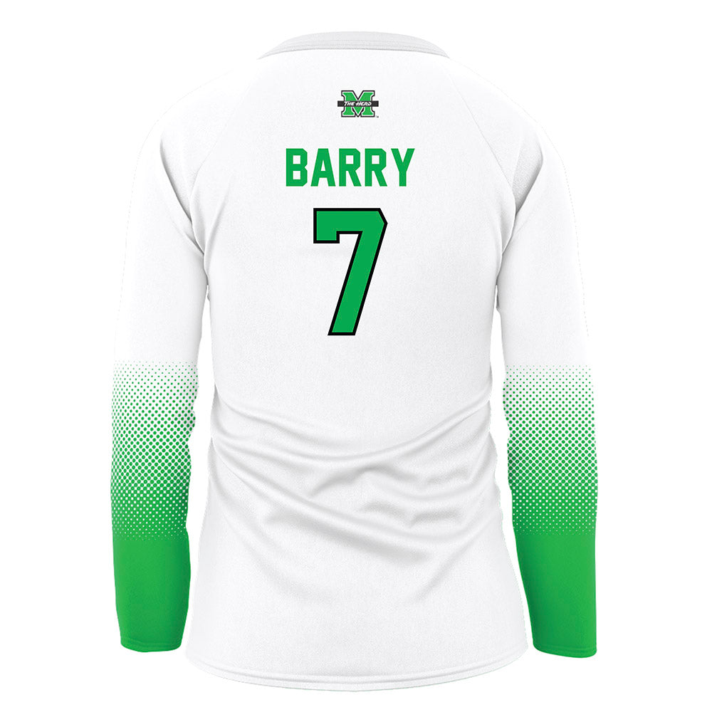 Marshall - NCAA Women's Volleyball : Elli Barry - White Volleyball Jersey