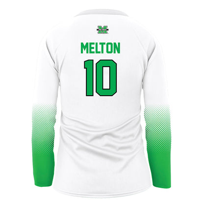 Marshall - NCAA Women's Volleyball : McKenna Melton - White Volleyball Jersey