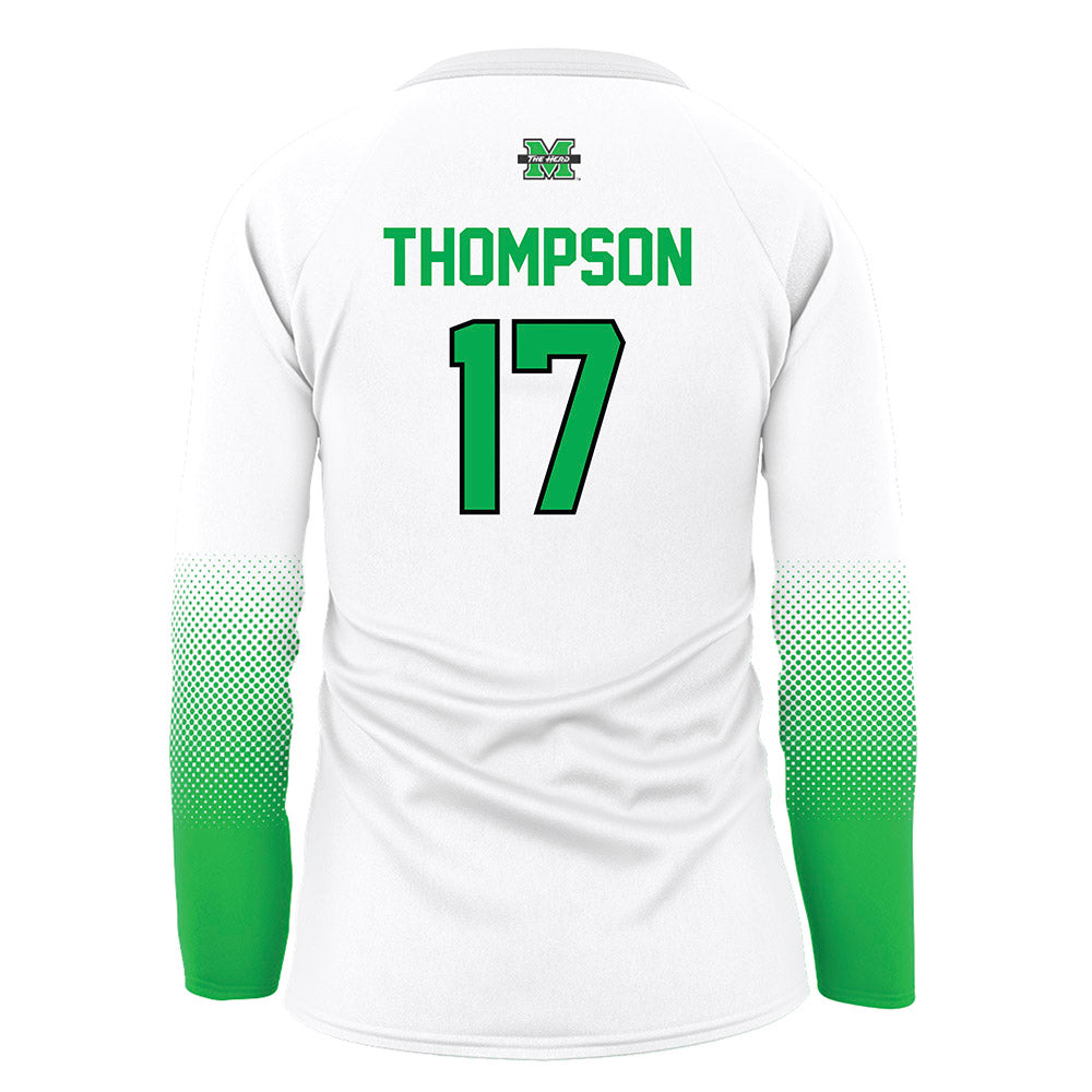 Marshall - NCAA Women's Volleyball : Bella Thompson - White Volleyball Jersey