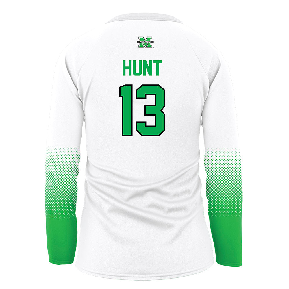 Marshall - NCAA Women's Volleyball : Maya Hunt - White Volleyball Jersey