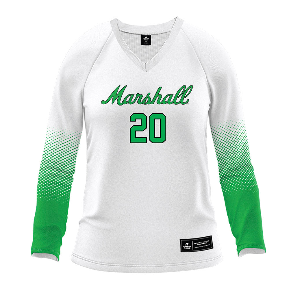 Marshall - NCAA Women's Volleyball : Izzy Collier - White Volleyball Jersey