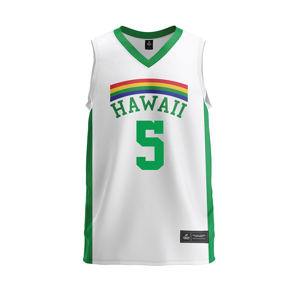 Hawaii - NCAA Men's Volleyball : Eleu Choy - Cream Volleyball Jersey