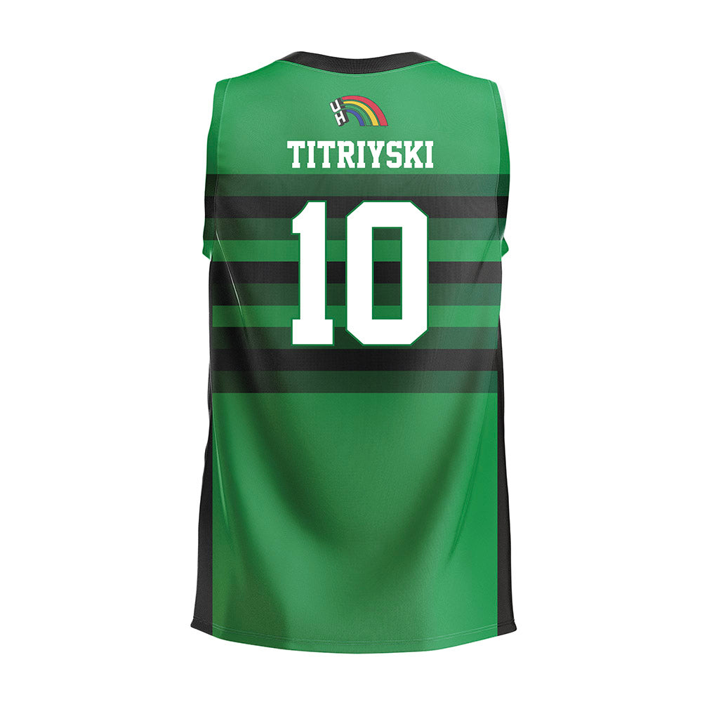 Hawaii - NCAA Men's Volleyball : Kristian Titriyski - Green Volleyball Jersey-1