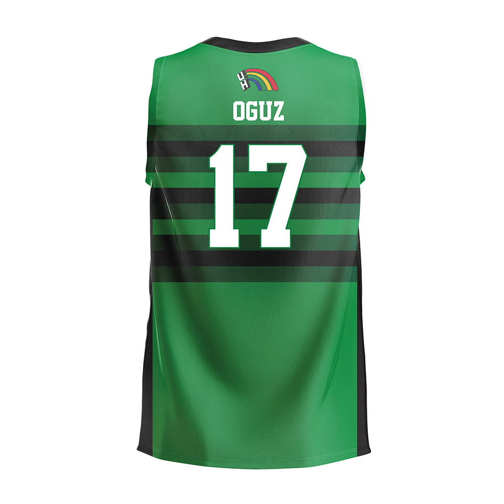 Hawaii - NCAA Men's Volleyball : Oguzhan Oguz - Green Volleyball Jersey