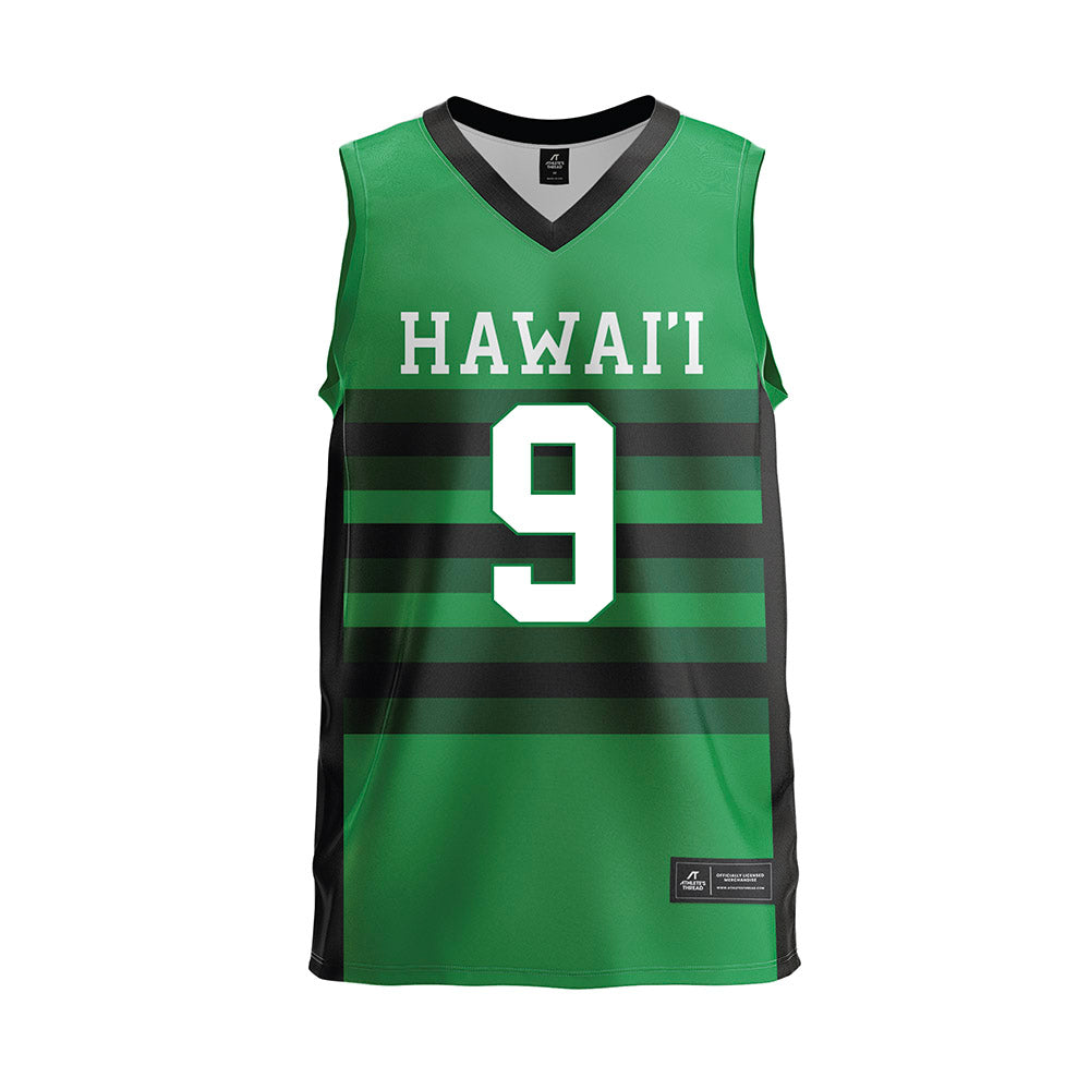 Hawaii - NCAA Men's Volleyball : Justin Todd - Green Volleyball Jersey