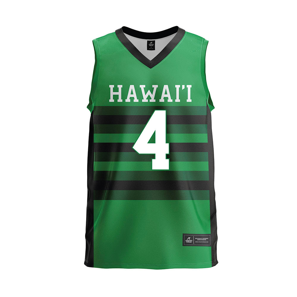 Hawaii - NCAA Men's Volleyball : Kainoa Wade - Green Volleyball Jersey-0