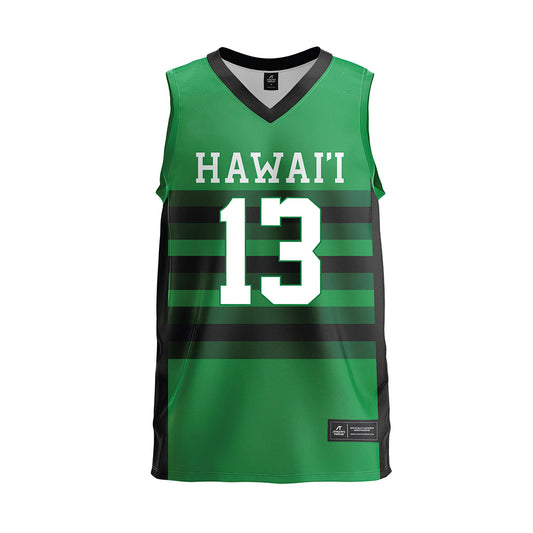 Hawaii - NCAA Men's Volleyball : Tread Rosenthal - Green Volleyball Jersey