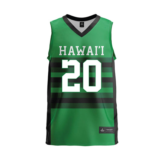 Hawaii - NCAA Men's Volleyball : Keoni Thiim - Green Volleyball Jersey