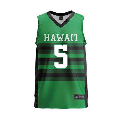 Hawaii - NCAA Men's Volleyball : Eleu Choy - Green Volleyball Jersey