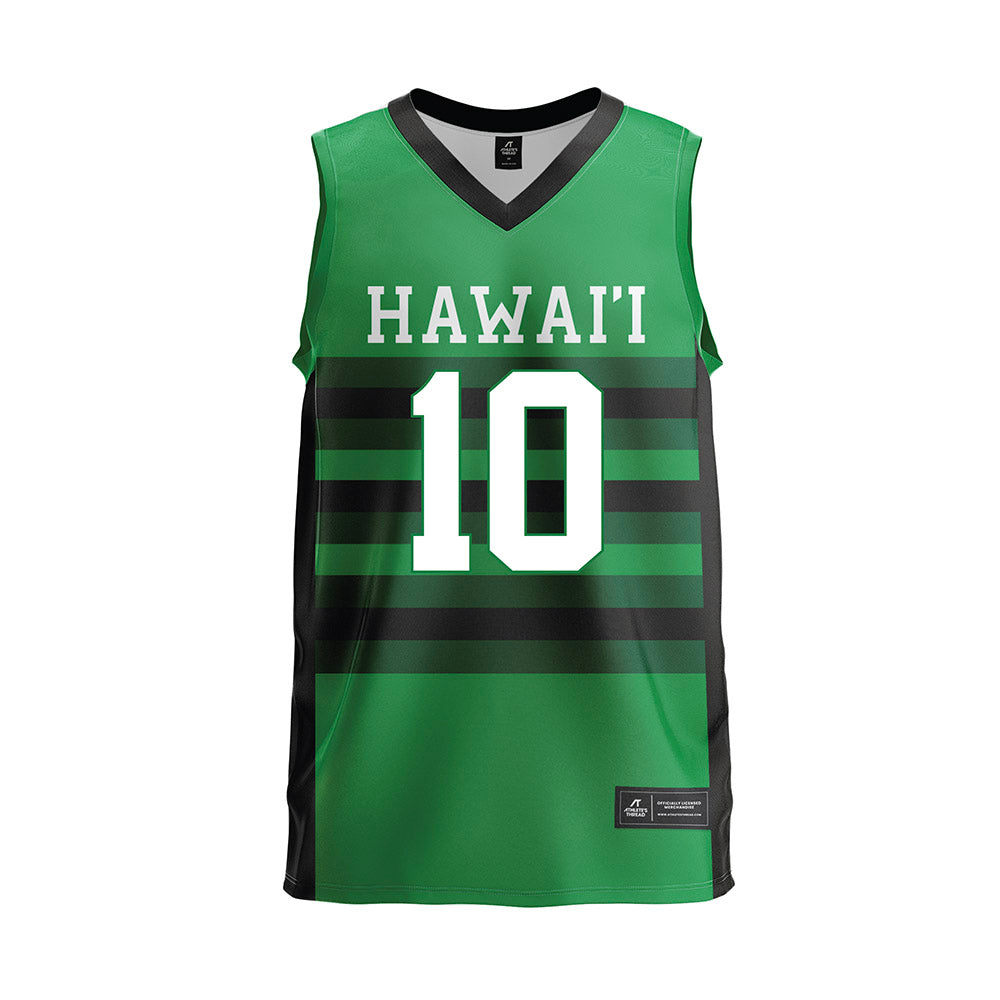 Hawaii - NCAA Men's Volleyball : Kristian Titriyski - Green Volleyball Jersey-0