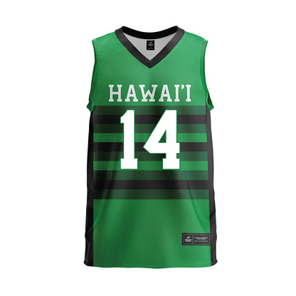 Hawaii - NCAA Men's Volleyball : Alaka'i Todd - Green Volleyball Jersey