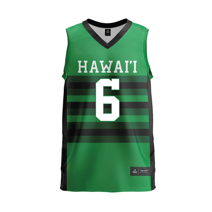 Hawaii - NCAA Men's Volleyball : Spyros Chakas - Green Volleyball Jersey
