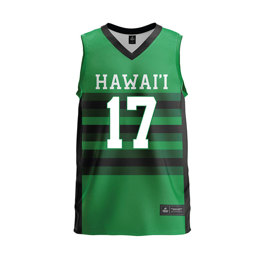Hawaii - NCAA Men's Volleyball : Oguzhan Oguz - Green Volleyball Jersey