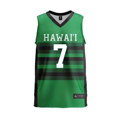 Hawaii - NCAA Men's Volleyball : Adrien Roure - Green Volleyball Jersey