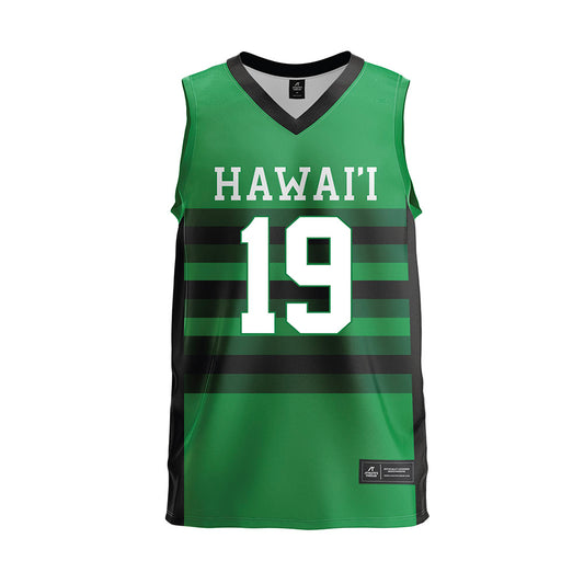 Hawaii - NCAA Men's Volleyball : Alexander Parks - Green Volleyball Jersey