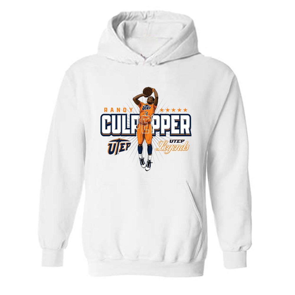 UTEP - Men's Basketball Legends : Randy Culpepper - Hooded Sweatshirt-0