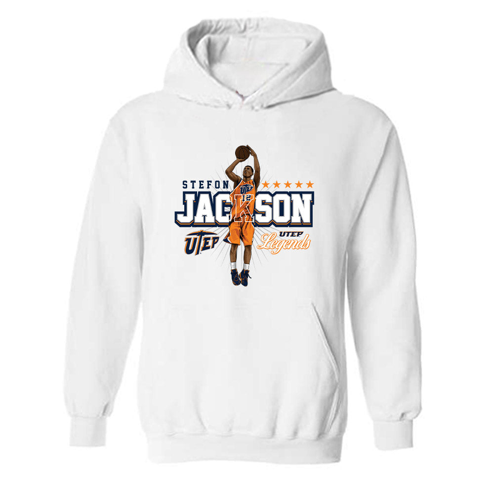 UTEP - Men's Basketball Legends : Stefon Jackson - Hooded Sweatshirt-0