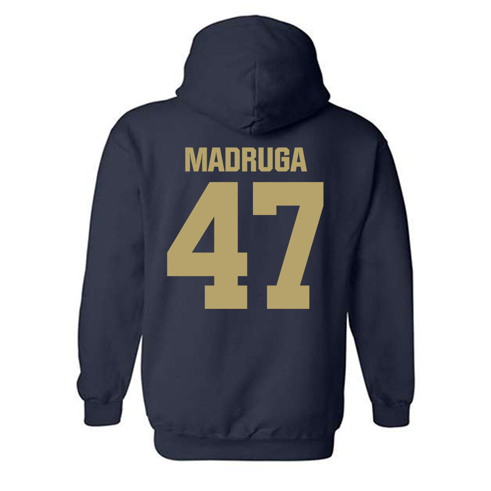 UC Davis - NCAA Football : Macray Madruga - Classic Shersey Hooded Sweatshirt-1