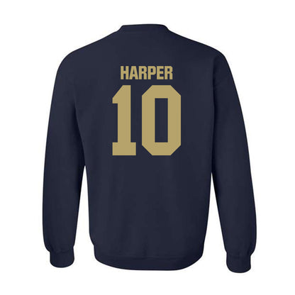 UC Davis - NCAA Football : Grant Harper - Classic Shersey Crewneck Sweatshirt-1