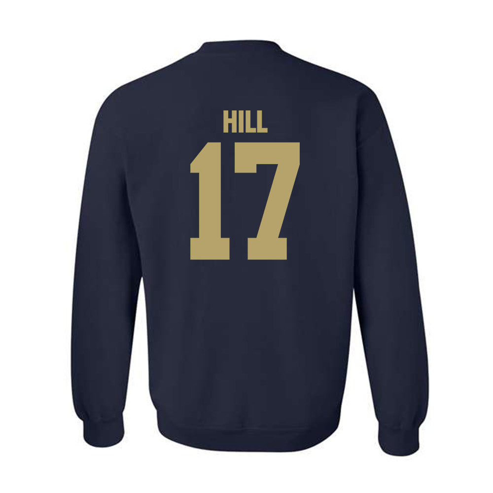 UC Davis - NCAA Football : Kyle Hill - Classic Shersey Crewneck Sweatshirt-1