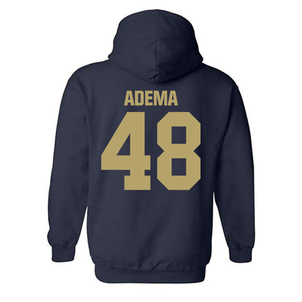 UC Davis - NCAA Football : Joe Adema - Classic Shersey Hooded Sweatshirt-1