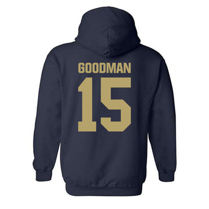 UC Davis - NCAA Men's Soccer : Cason Goodman - Classic Shersey Hooded Sweatshirt-1