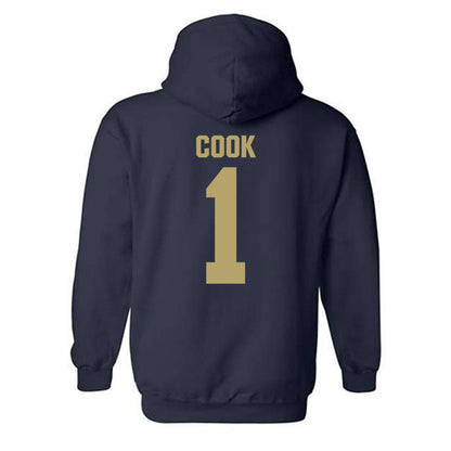 UC Davis - NCAA Beach Volleyball : Reagan Cook - Classic Shersey Hooded Sweatshirt-1