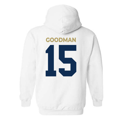 UC Davis - NCAA Men's Soccer : Cason Goodman - Classic Shersey Hooded Sweatshirt-1