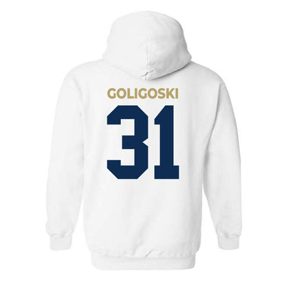 UC Davis - NCAA Football : Sam Goligoski - Classic Shersey Hooded Sweatshirt-1