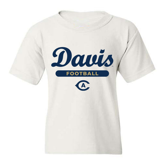 UC Davis - NCAA Football : Treynor Cleeland - Classic Shersey Youth T-Shirt-0