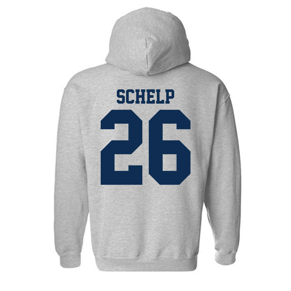 UC Davis - NCAA Baseball : Bryson Schelp - Classic Shersey Hooded Sweatshirt-1