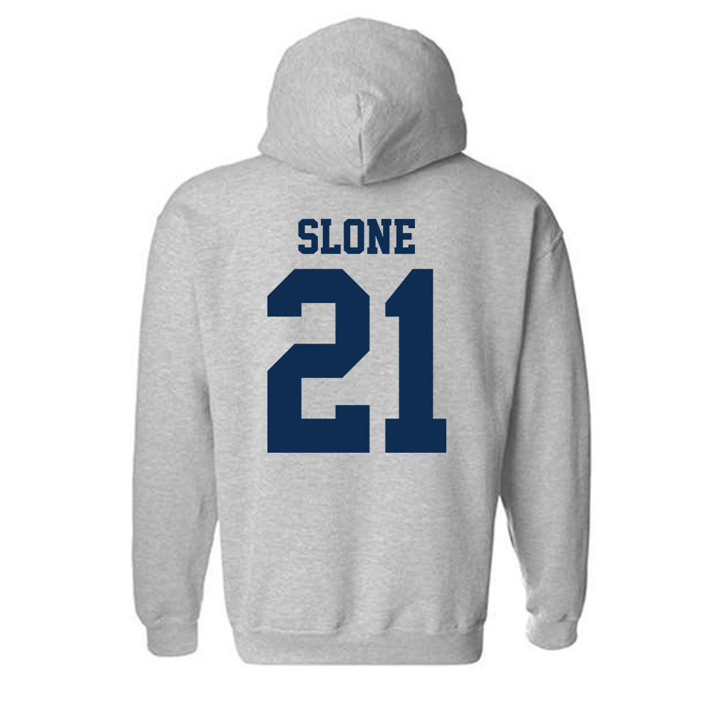 UC Davis - NCAA Football : Teeg Slone - Classic Shersey Hooded Sweatshirt-1