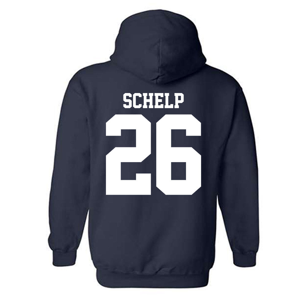 UC Davis - NCAA Baseball : Bryson Schelp - Classic Shersey Hooded Sweatshirt-1