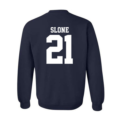 UC Davis - NCAA Football : Teeg Slone - Classic Shersey Crewneck Sweatshirt-1