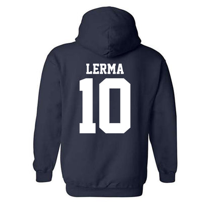 UC Davis - NCAA Baseball : Mason Lerma - Classic Shersey Hooded Sweatshirt-1