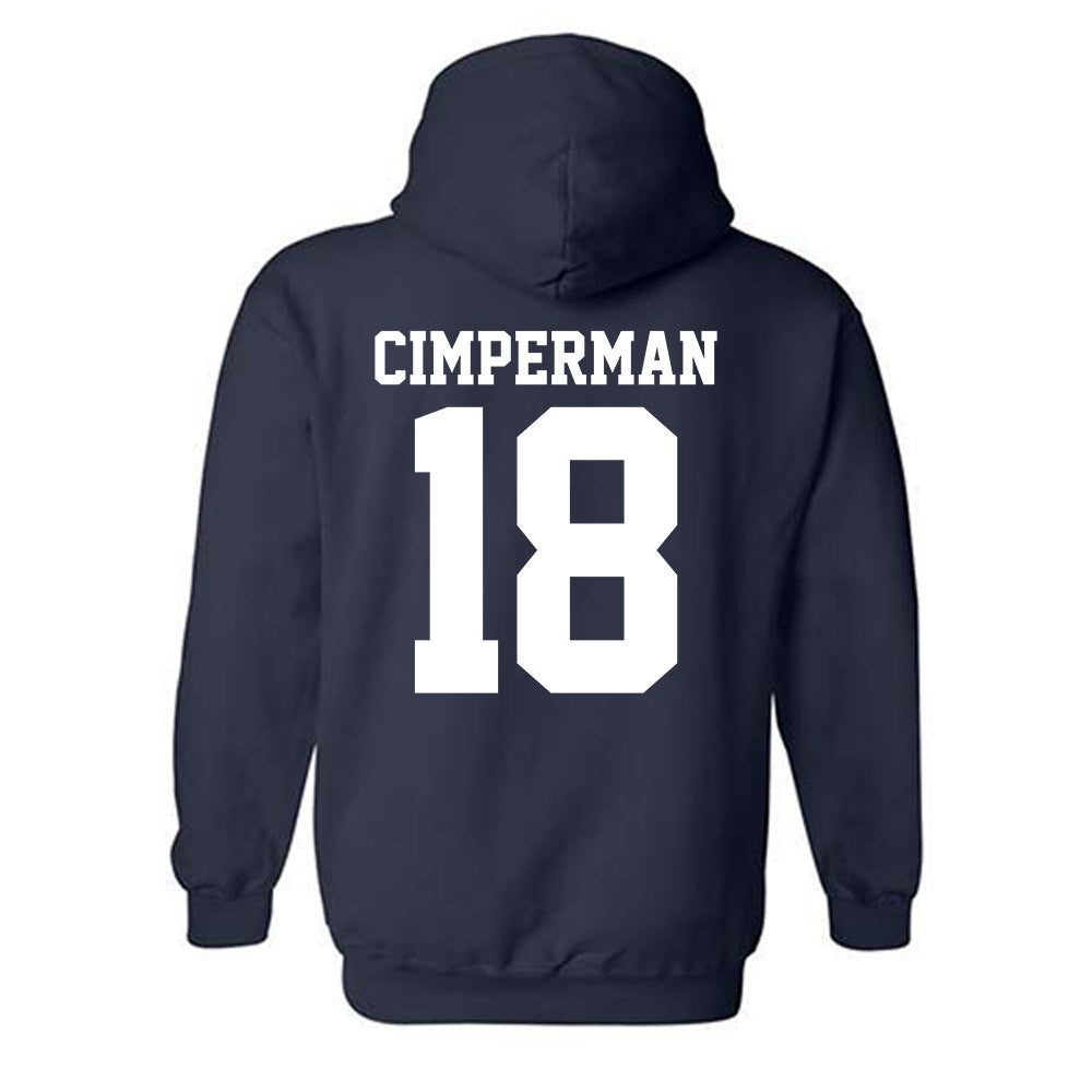UC Davis - NCAA Women's Lacrosse : Annie Cimperman - Classic Shersey Hooded Sweatshirt-1